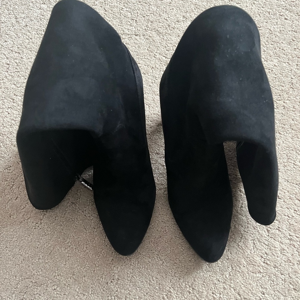 Black Suede Boots from Express!  Sz 8. Lightly worn. Knee height.